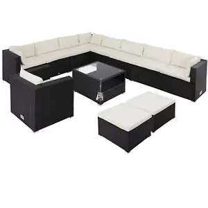 CASARIA® Gartenmöbel XXXL Polyrattan Lounge Sitzgruppe Garten Balkon Sofa Couch - Bild 1 von 12