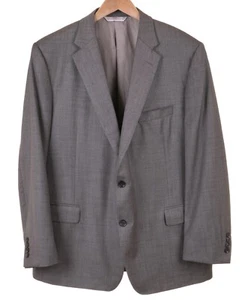 Samuelsohn Sharkskin Gray LORO PIANA Wool Mens Blazer Sport Coat Jacket 48 R - Picture 1 of 8