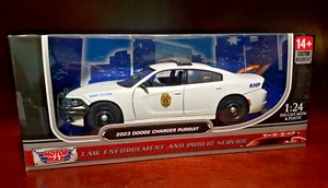 Custom Motormax Kansas Highway Patrol 2023 Dodge Charger Police Car 1:24 Diecast - Picture 1 of 11
