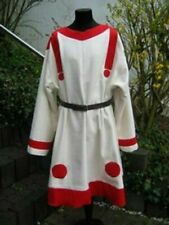 Medieval Costume Tunic Reenactment Roman White & Red Color Amazing Look