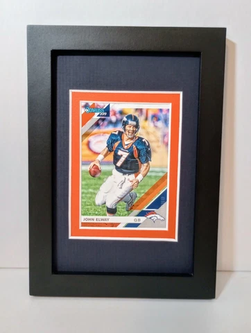 John Elway Denver Broncos Display Custom Framed NFL Football Card Plaque Cover
