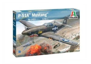 Italeri 1423 1/72 Scale Aircraft Model Kit WWII North American P-51A Mustang - Picture 1 of 1