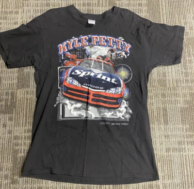 Camiseta negra Kyle Petty Sprint talla grande Foto 1 de 4