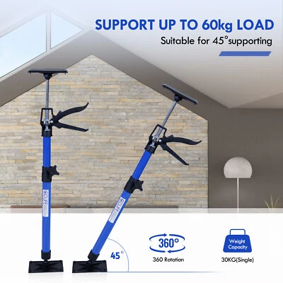 BROILISSIMO 2 Stk. Deckenstütze Montagestütze Einhandstütze 50-115 cm Belastbar Bis 30 kg