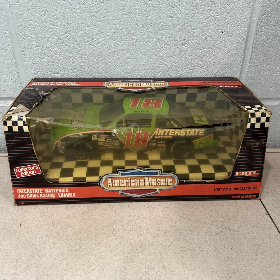 1992 Ertl American Muscle No. 18 Interstate Batteries Joe Gibbs Racing Lumina