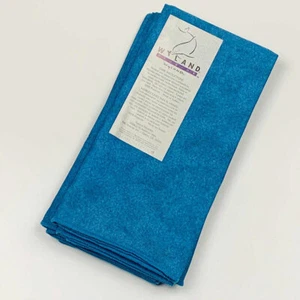 Wyland Studio Blue Ocean Idol Affair Solid Napkins Set of 4   - Picture 1 of 1