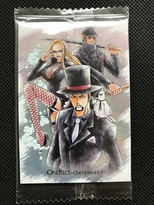 Tarjeta holográfica japonesa Lucci Kaku Califa One Piece Anime Wafer Our Memories BANDAI - Imagen 1 de 4