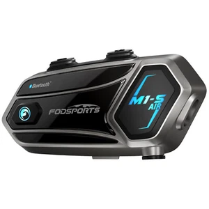 FOD M1-S AIR Interfono Moto Auricolare Bluetooth 5.4 Citofoni 4 Vie - Foto 1 di 20
