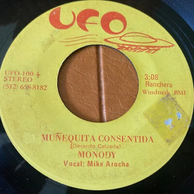 MUNEQUITA CONSENTIDA MONODY VINYL 45 7" RECORD PLAY TESTED UFO 100 MIKE AROCHA - Image 1 of 4