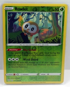 2020 Pokemon TCG Darkness Ablaze Rowlet 011/189 Reverse Holo NM/MT - Picture 1 of 1