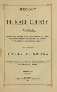 1885 DEKALB County Indiana IN, History and Genealogy Ancestry Family DVD B36 - Picture 1 of 2