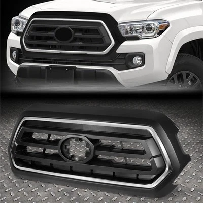 Parachoques superior delantero rejilla radiador moldura cromada moldura para Toyota Tacoma 20-23 Foto 1 de 3