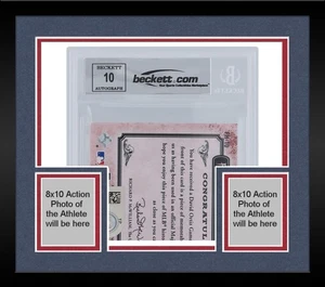 Framed David Ortiz Red Sox Signed 2008 Upper Deck Franchise #FH-10 BAS 10 Card - Picture 1 of 4