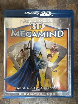 Megamind (Blu-ray 3D, Dvd 2010) Free Fast Shipping - Image 1 of 3