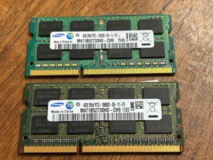 SAMSUNG 4GB 2Rx8 PC3-10600S-09-11-F3 SODIMM Memory | Model: M471B5273DH0-CH9 | - Picture 1 of 2