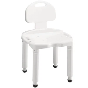 Bath Seat And Shower Chair With Back For Seniors, Bath Chair For Elderly, Dis... - Picture 1 of 9
