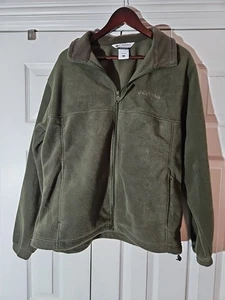 Columbia Herren grün Langarm Full Zip Mock Neck Fleece Gr. L gebraucht - Bild 1 von 9