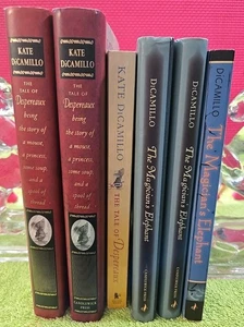 Lot 6 Kate DiCamillo ch books 3 M Elephant, 3 Tale of Despereaux very good - Imagen 1 de 8