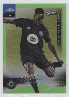 2021 Topps Chrome MLS Neon Green Refractor /99 Mustafa Kizza #135 Rookie RC - Image 1 of 2