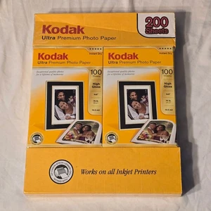 New Sealed Kodak Ultra Premium Photo Paper 4 x 6 Inches High Gloss 200 Sheets - Picture 1 of 1