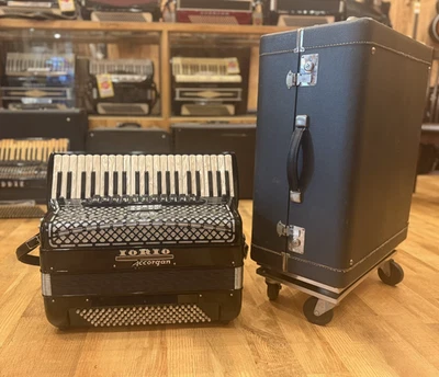 Iorio Accorgan Piano Accordion & MusicTech Q Link Midi in Black & MOP wHard Case - Image 1 of 4
