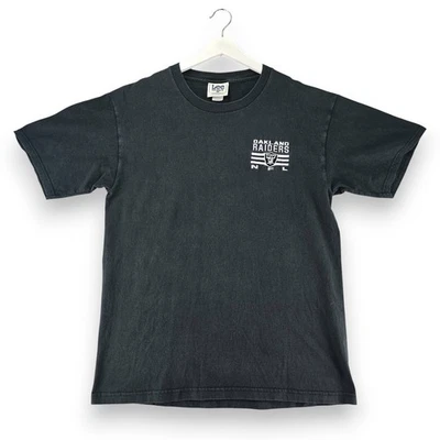 Lee Sport Oakland Raiders NFL T Shirt Mens Large Black Football Tee Vintage - Image 1 of 4