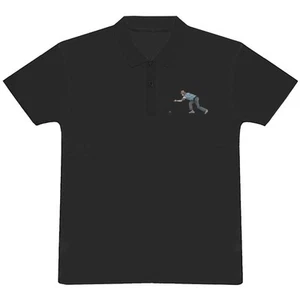 'Man Playing Lawn Bowls' Adult Polo Shirt / T-Shirt (PL035952) - Picture 1 of 8