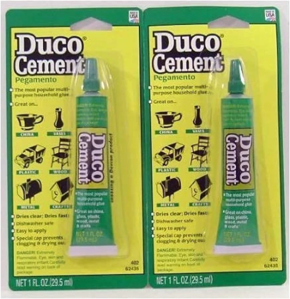 Paquete de 2 cementos multiusos transparentes Duco  Foto 1 de 1