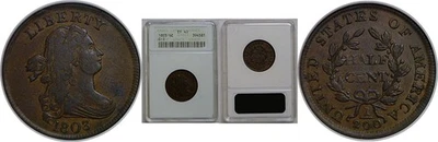 1803 Half Cent   ANACS EF-40 - Image 1 of 3