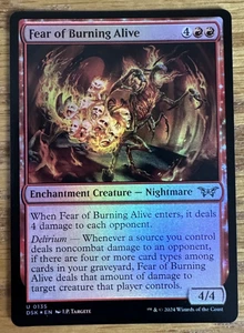MTG Duskmourn: House of Horror, Fear of Burning Alive - Foil - Picture 1 of 1