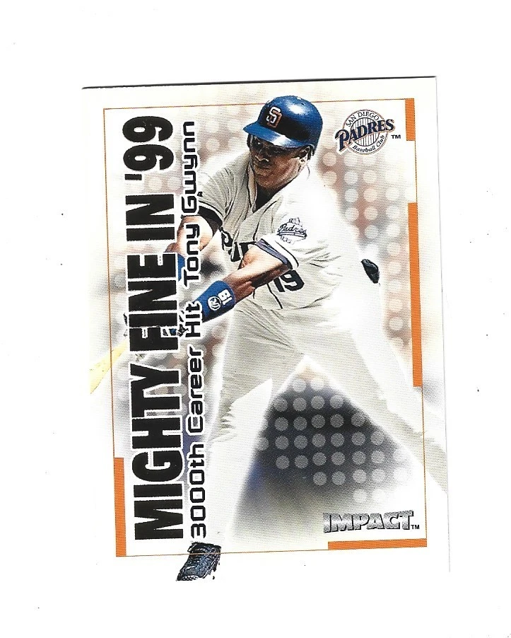 Impact Mighty Fine 2000 en '99 #35 Tony Gwynn San Diego Padres Foto 1 de 1