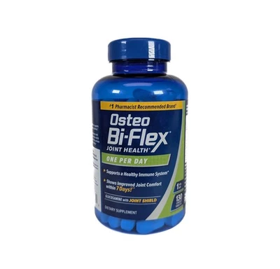 Osteo Bi-Flex uno por día, suplemento de salud articular glucosamina 130ct EXP 02/2028 Foto 1 de 2