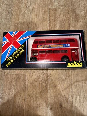 Voiture Miniature Bus Autobus Autocar AEC London Double Decker Solido 1/50 - Image 1 of 3