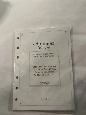 Address Book Replacement Pages - Image 1 of 2