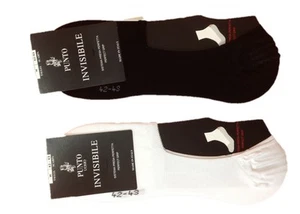Punto Calzino Invisibile Presa Perfetta con silicone Blu e bianco tg. L/44-45 - Bild 1 von 1