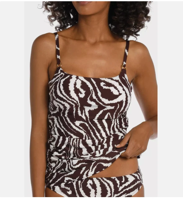 La Blanca L81515 Java Fierce Underwire Tankini Swim Top Size 6 (6567) - Image 1 of 3