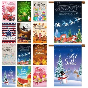 28 x 40 Inch Seasonal Large Holiday Yard Flags 12 Pack Valentine's Day Garden... - Picture 1 of 6