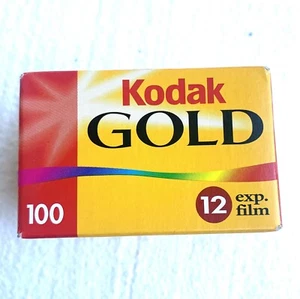 Kodak Gold 100 - 1 Sealed Unit - 35mm 12 Exposures Expired New in Box ~ - Picture 1 of 12