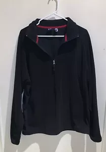 Gap Holiday 2000 Collection Men's Soft Black Fleece Half Zip Pullover (Size: XL) - Picture 1 of 24