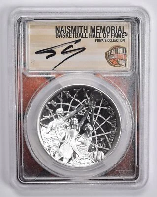 PR70 2020-P SHAQ O'NEAL SIGNED Basketball HOF Commemorative Dollar PCGS - Image 1 of 4