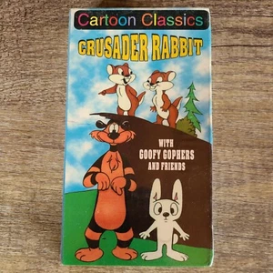 New Sealed Cartoon Classics Crusader Rabbit With Goofy Gopher And Friends VHS - Imagen 1 de 2