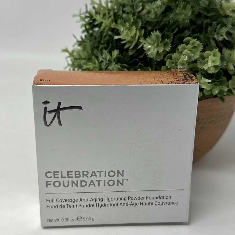 New IT Cosmetics Celebration Foundation Full Coverage Powder RICH .30 oz - Image 1 of 1