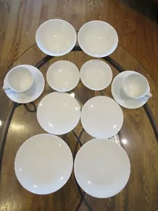 MCM White Caribe Casual Carlos Montez G San Juan 12 pc Dinnerware 1950s - Picture 1 of 10
