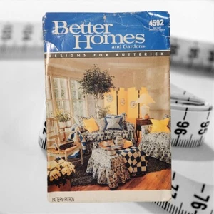 Fundas para muebles de jardín Better Homes 4592 patrón Butterick sin cortar vintage 1990 - Imagen 1 de 9