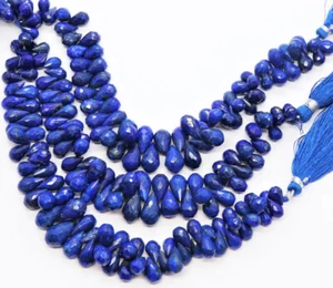 AAA Natürlicher Lapislazuli 7x5 mm bis 6x8 mm Träne Tropfen Facettiert Lose Edelstein Perlen - Bild 1 von 5