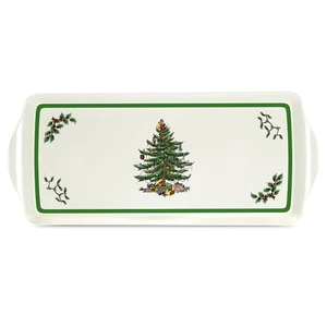 Bandeja sándwich de árbol de Navidad Spode pimpinela para pimpinela - Imagen 1 de 1