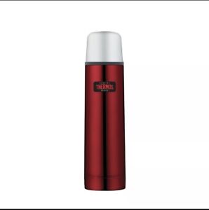Thermos Light and Compact Stainless Steel Flask 500ml Red