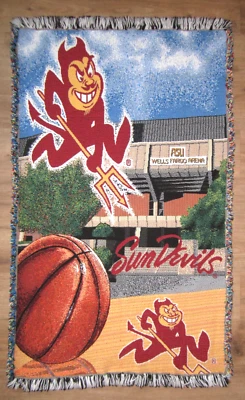 NCAA Arizona State Sun Devils Woven Tapestry Throw Blanket - Image 1 of 3