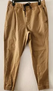Old Navy Modern Jogger Men Medium Brown Built In Flex Drawstring (E8) - Picture 1 of 8