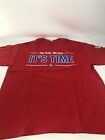 Vintage Los Angeles LA Clippers MENS Sz XL Extra Large Playoff RED T-Shirt